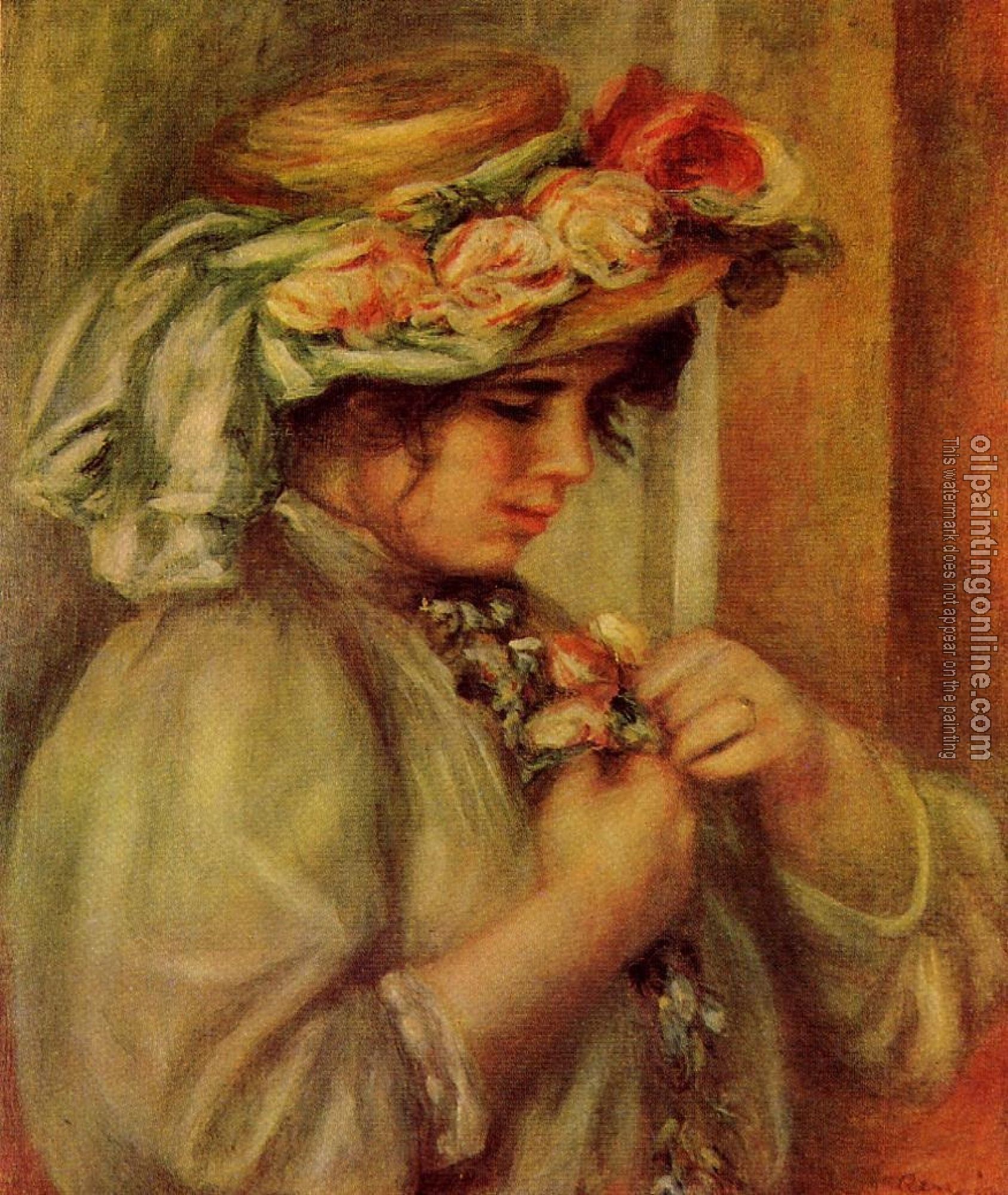 Renoir, Pierre Auguste - Young Girl in a Hat
